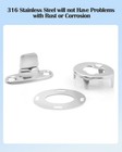 Twist Lock Common Sense Fastener  Marine Grade Plated Brass Turn Buttons For Boa