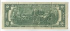 1976 Bicentennial Two Dollar Bill  Us  2 Federal Reserve Note Mis-aligned Sm168