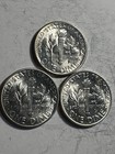 1954 P D S Roosevelt Dime Bu Year Set 90  Silver 3 Coin Lot Pds Uncirculated
