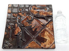 Antique Metal Tin Ceiling Framed Tile 11 X 11 Salvaged Ceiling New York City