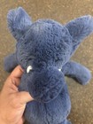 Plush Jellycat London Medium Bashful Elephant Stuffed Animal Soft Navy Blue 12 