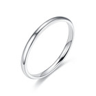 Solid Sterling Silver Ring Midi Thin Stacking  2mm Polished Band  Sizes 6 To 10