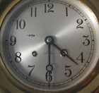 Vintage Chelsea 7 5  Diameter Ship s Bell Brass Clock  Serial Number Circa 1955 
