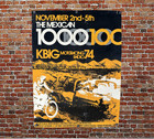 1974 Baja 1000 Race Poster  Rare Score Racing Jeep  Motorcycle  Dune Buggy Norra