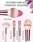 20pc Makeup Brush Set With Case  Led Mirror  Powder Puff For Foundation   Eyesha