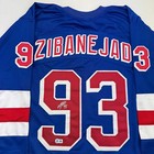 Autographed signed Mika Zibanejad New York Blue Hockey Jersey Beckett Bas Coa