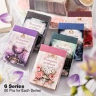6pcs Vintage Ephemera Sticker Book Set washi Scrapbook Stickers For Junk Journal