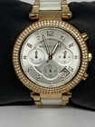Michael Kors Parker Mk5774 Womens Two Tone Analog Silver Dial Quartz Watch Mp292