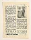 1956 Sep Doll Talk For Collectors Zine Antiques International Costumes Kimport