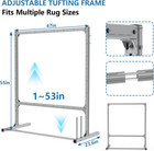 Rug Tufting Frame Kit With Aluminum Nails For Extra Firm Fixing  Tufting Cloth S
