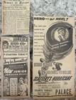 16-piece Newspaper Movie Ads And Photos
