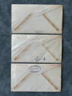 1933-34 Us Airmail First Flight Cover Lot X3 Am9 Am16 Knoxville Concord Dickinso
