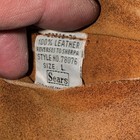 Vintage Sears Child Suede Shearling Western Vest Brown Toggle Buttons Pockets