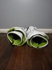 Maverik Max Lacrosse Gloves Men s 13  Large White Gray Green 2019 Ax Suede Euc
