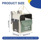 Pet Portable Travel Backpack Carrier For Small Cats Pet Dog Green