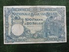 Belgium Banknotes  100 Francs 20 Belgas 1928