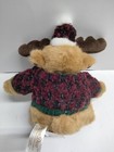 Dan Dee Collectors Choice Moose Plush Christmas Sweater Hat Holiday Stuffed 