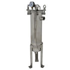 120 Psi Bag Filter Housing 304 Stainless 1  Npt In out  Flat Plate Lid Nib