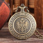 Vintage Quartz Steampunk Pocket Watch Necklace Pendant Chain Retro Gift Antique