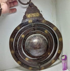 Antique Islamic Copper Astrolabe Astronomy Tool A Copper Armillary Sphere  19th