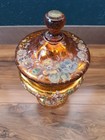 Antique 1800 s French Cordial Set W decanter Painted Glass 11 5 t See Photos