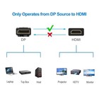 Rankie Mini Displayport  mini Dp  To Hdmi Cable  4k Ready  6 6 Feet  Black