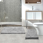 Boankodu Bathroom Rugs Sets 2 Piece  Ultra Soft Absorbent Bath Mat Chenille Bath