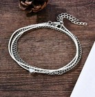 Fashion Love Heart Ankle Bracelet Foot Chain Silver Plated White Women Anklet