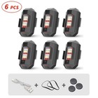 7 Colors Led Aircraft Warning Strobe Lights Usb Chargeable Motorcycle Bikedrone