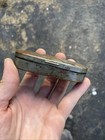 Antique Metal Worn Pill Box Trinket Box Old Tarnished 