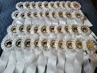 4th Place White Flowing Mane Horse Show Ribbons Awards Equestrian Events