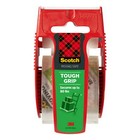  2 Pack  Scotch Tough Grip Moving Packaging Tape  Clear  1 88 In X 925 In 1 Roll