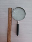 Vintage B l Zs Bausch   Lomb Magnifying Glass Metal   Wood Handle