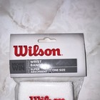 Wilson Super Absorbent Wristbands 2-pack One Size White red Wtf9975whi
