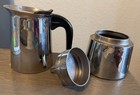 Vintage Gb Guido Bergna 10 Cup Stovetop New Espresso Maker 18-10 Stainless Italy
