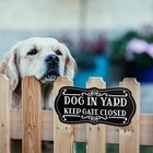 2 Pieces Dog Sign For Fence Beware Of Dog Sign Dog Warning Signs Funny Dog Metal