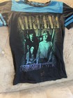 Vtg 1991 Nirvana Tour Palladium Hollywood Ca Tour Sz S Fitted Tee Shirt W hole
