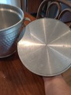Vintage Mcm 50 s Hammered Aluminum Ice Bucket Made In Italy  