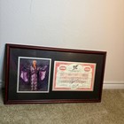 Ric Flair Signed Photo Wwf Wwe 1999 Stock Certificate Framed Wrestling Display