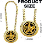 Greatest Of All Time Turnover Chain - 6  Big Gold Awards Medal Goat Trophy Neckl