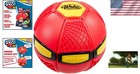 Phlat Ball Junior Red - Transforming Flying Disc   4    Ball For Outdoor Fun