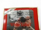 Vtg White Label Dewars Scotch Whiskey Small Mirror Sign Bar Mancave Liquor Promo