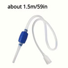 Fish Tank Filter Aquarium Gravel Cleaner Fish Tank Manual Siphon Water Changer