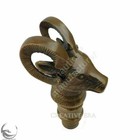 Designer Heavy Goat Head Solid Brass Victorian Handle Only Walking Stick Cane