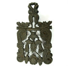 Trivet Hot Plate Grapes Footed Cast Iron Farmhouse Cottagecore Vintage