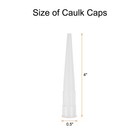 50pcs Caulking Gun Extender Plastic Caulk Nozzle Tip Tool For Sausage Gun  White