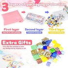 Craft Mosaic Diy Glass Tiles 150 Pieces Random Iridescent Crystal Mosaic Ceramic