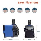 Ad 210 Gph  Submersible Powerhead Aquarium Water Pump 1 Set