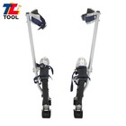 15  - 23  Aluminum Painter Drywall Stilts Adjustable Painting Stilts Tool Black