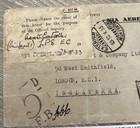 1933 Please Return Cover For Official Enquiry Label Stamp Removed During Transit